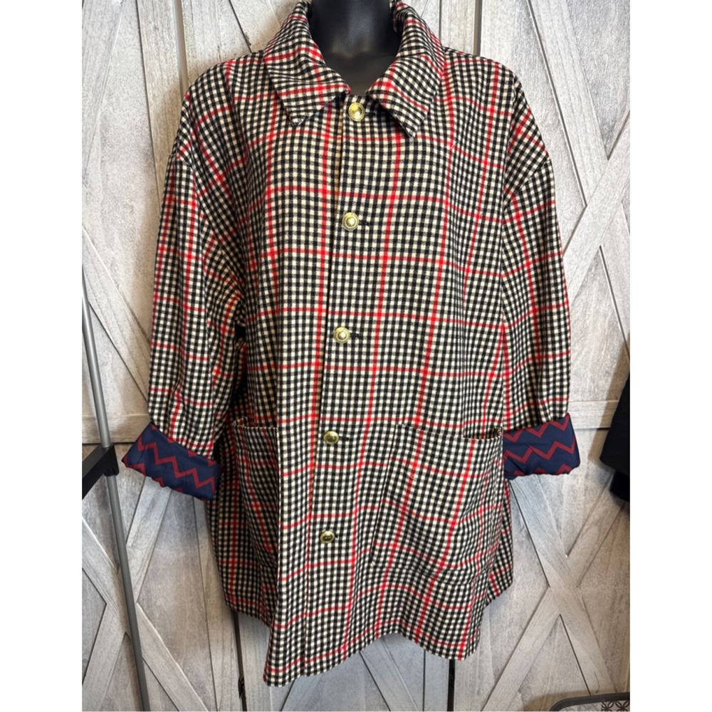 Target x Rowing Blazers Lightweight Jacket 5XL Black Red Gingham - Picture 2 of 7